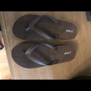 J Crew Brown flip flops